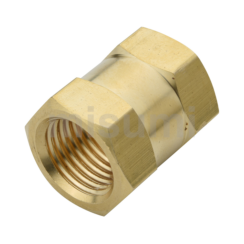 Brass Screw-In Fittings Sleeve, Equal Dia.