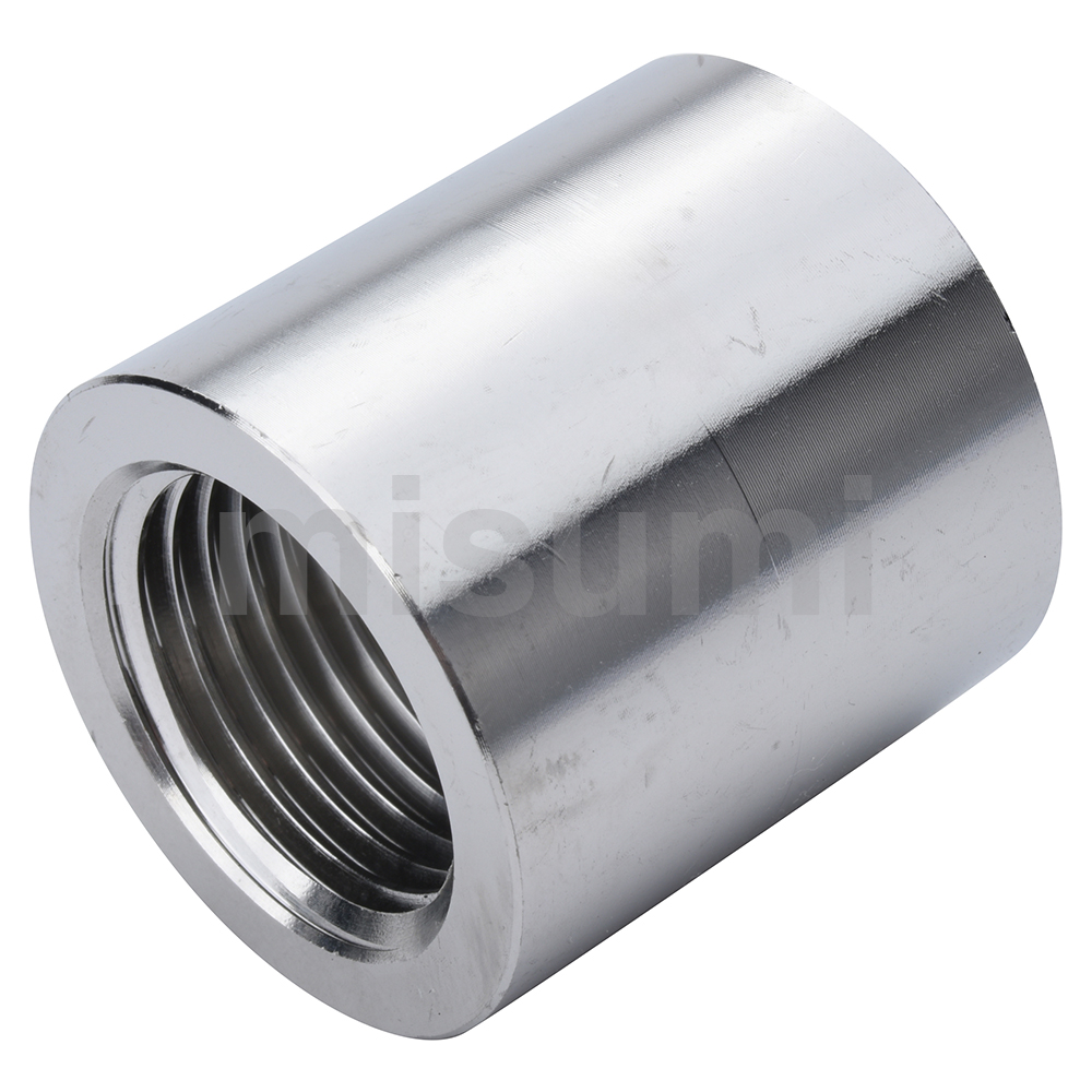 Stainless Steel Screw-In Joints, Equal Dia., Sleeve (E-SUTPSH40A-304) 