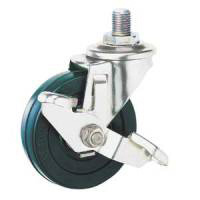 Stainless Steel Caster SU-SEL Series Swivel with Stopper (SU-SEL-75RLS-2-M12) 