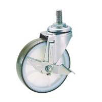Stainless Steel Caster SU-SM Series Swivel with Stopper (SU-SM-75TPS-2-M12) 