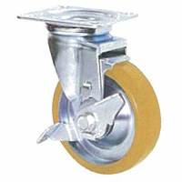 Anti-Static Caster STM Series, Swivel with Stopper (Anti-Static Rubber Wheel)