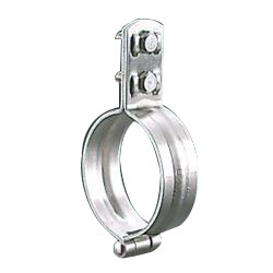 Vertical Pipe Clamp / Foot Mount, With Stainless Steel Hinged Loop Type Pipe Clamp BN (N-010204-150A) 