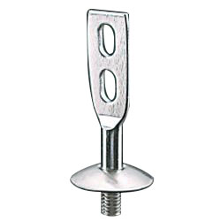 Standing Pipe Fixture / Mounting Leg, wing Plate with Stainless Steel Seat