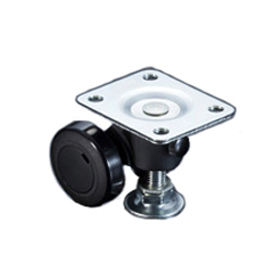 Leveling Foot With Mounted Caster (Plate Type) (CLP-120) 