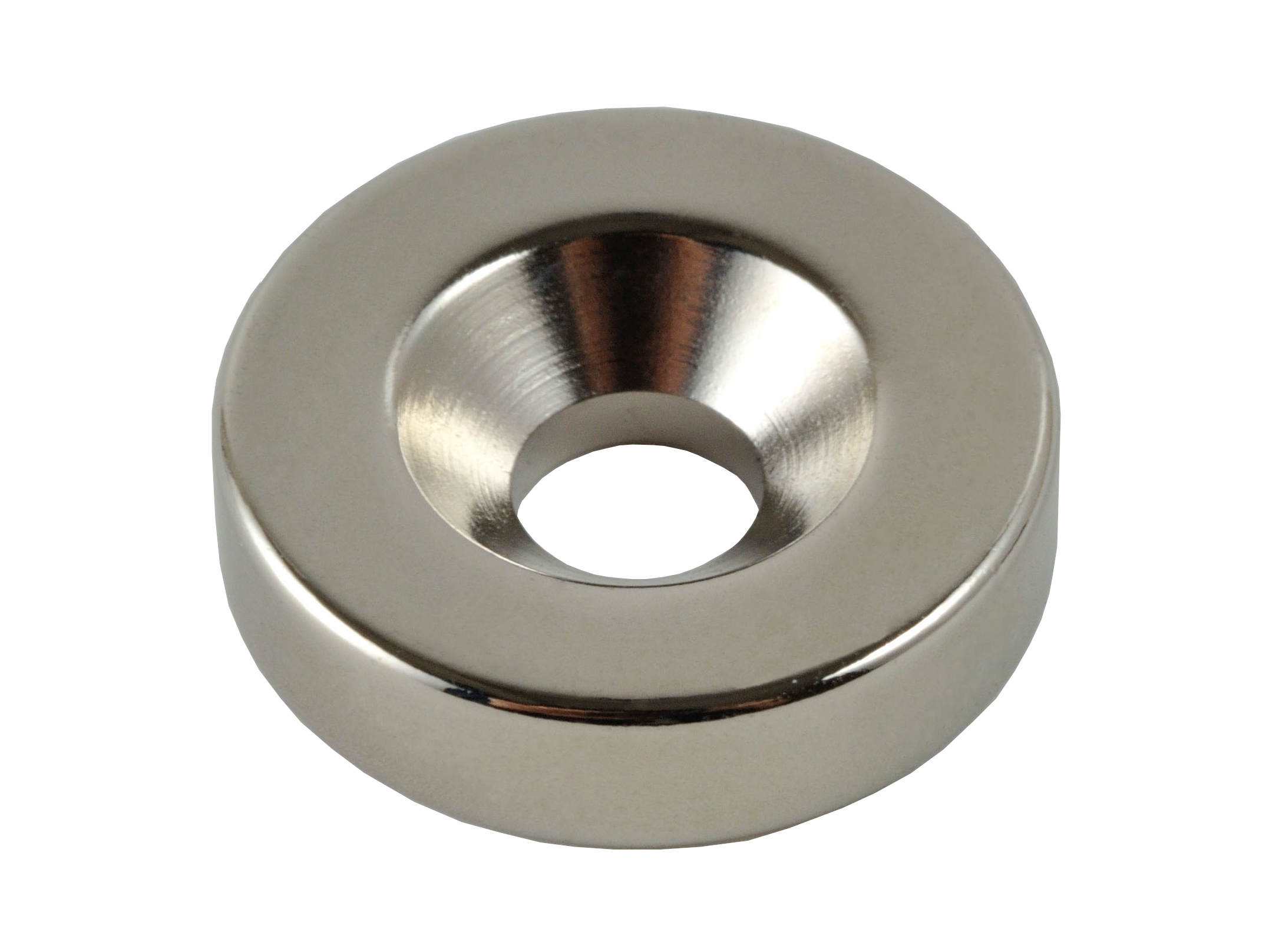 Cylindrical Neodymium Magnet With Countersunk Hole (NOC34) 