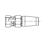 KYANPAKA Type, Pipe Parallel Female Screw Union Fitting (with 30° Male Sheet), CF (CF-G-02L) 