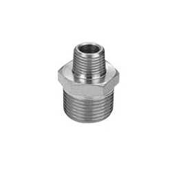 Stainless Steel Screw-In Tube Fitting Hexagonal Nipple with Reducing (SRN20AX10A) 
