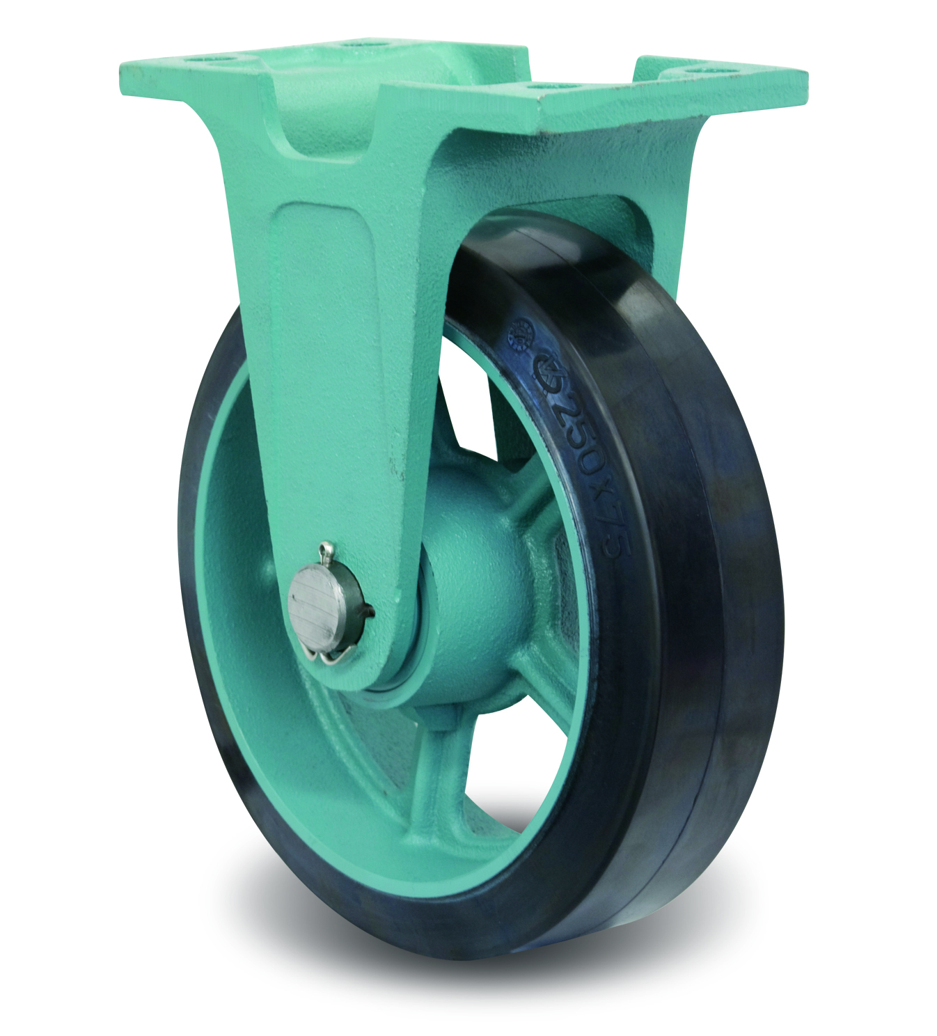 Ductile Caster Wide Type, Fixed MG-W Metal Fittings, E-MG-W (EMG-W200X75) 