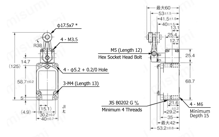 Two-Circuit Limit Switch [WL-N/WL]