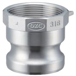 Stainless Steel Lever Coupling Female Screw Type Adapter OZ-A (OZ-A-SUS-11/4) 