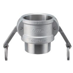 Stainless Steel Lever Coupling - Male Screw Type Coupler OZ-B (OZ-B-SUS-11/4) 