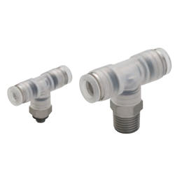 Tube Fitting PP, Corrosion-Resistant SUS303 Equivalent Fitting, Branch Tee (SP Type) (SPPB10-02SP) 