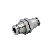 for Sputtering Resistance, Tube Fitting Brass, Bulkhead Union, No Cover (KM6-1-F) 
