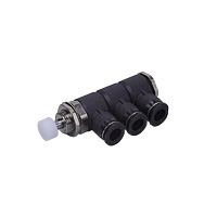 Mechanical Switching Valves Mechanical Valve Panel Mount Type Pin (Concentrated Exhaust Type) (MVP63-J) 