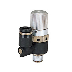 Single Unit Type: Direct attachment electromagnetic valve, straight type, open atmospheric system (VSH10-601) 