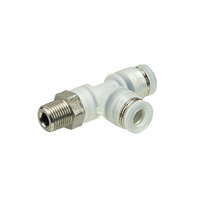 Tube Fitting PP Type Branch Tee Thread Part SUS304 for Clean Environments 