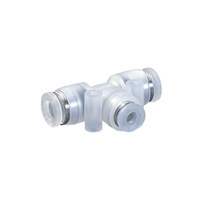 Tube Fitting PP Type Different Diameters Union Tee for Clean Environments (PPEG8-6FC) 