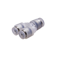 Tube Fitting PP Type Different Diameters Union Y for Clean Environments 