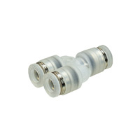 Tube Fitting Polypropylene Type Union Y for Clean Environments (PPY8F) 