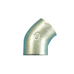 Steel Pipe Fittings, Screw-In Pipe Fitting, 45° Elbow (BL45-4B-W) 