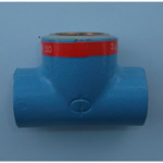 Pipe-End Anticorrosion Fitting, RCF-K Type, for Fixture Connection, Dissimilar Metal Contact Prevention Type, Water Faucet Reducing Tees (RCF-KZ-ZWRT-1X3/4B) 