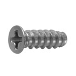 Cross Recessed Small Flat Head Tapping Screw, Type 2 B-0 Shape