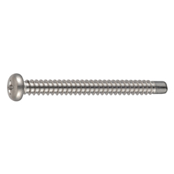 Cross Recessed Pan Head Tapping Screws, 2 Models with Guide, BRP Shape, G=5 (CSPPNSG5-SUS-TP4-45) 
