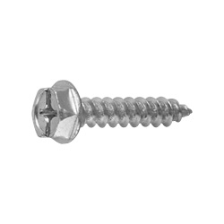 Cross-Head / Slotted (+-) Flanged Hex Head Tapping Screw, Class 1, Shape A (HXBS-STCB-TP6-12) 