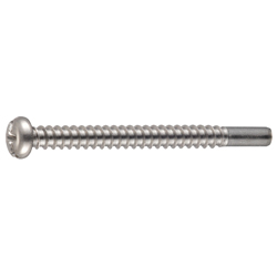 Cross/Straight-Recessed Pan Head Tapping Screw Class 2 with Guide BPR Model G=10 (CSBPNNBRPG10-SUS-TP4-25) 
