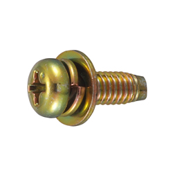 Cross Recessed Pan Head Tapping Screw, Type 3 Grooved C-1 Shape, I=3 (SW + ISO Flat W) (CSPPNSNDI3-STC-TP4-12) 