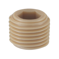 Resin Hex Socket Head Tapered Plug (SPH-PEEK-W1/4) 