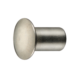 Thin, Rounded, Hollow Rivet (RIVETRSHO-SUS-M5-8) 