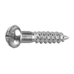 Round Wood Screw (Phillips/Slotted)