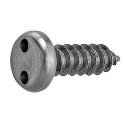 TRF/Tamper-Proof Screw, Stainless Steel, Two-Hole, Pot Tapping Screw (4 models, AB type) (CS2PNT-SUS-TP3.5-25) 