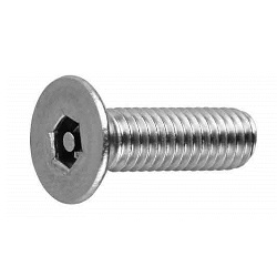 TRF/Tamper-Proof Screw, Stainless Steel Pin, Small Plate Hexagonal Hole Screw (UNC) (CSRCSH-SUS-UNC1/4-1+1/2) 