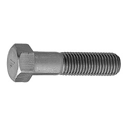 Iron Small Hex Bolt (half threaded screw) (fine) (HXNSMH-ST3W-ZEC-M12-125) 