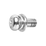 Pan Head Screw With Built-In Spring/Compact Plain Washer (SW + ISO Compact Plain W) for Thin Plates (CSPPNPIU-ST3W-M4-8) 
