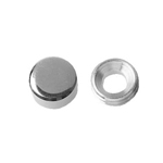 Mirror Lock Nut, Flat, Brass Low Cadmium Material (ECO-BS) (FRNEB-BRH-15) 