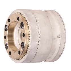 Tooth series bearing mounting type clutch