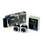2-Axis Simultaneous Drive Speed Controller &amp; Stepper Motor 2-Unit Set, CSA-UT Series With Power Supply Unit (CSA-UT56D1D-SB-PS) 