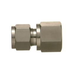 SUS316 Stainless Steel Double Ferrule Fitting Female Connector (Straight Thread Type) (SPW-8M-6GC) 