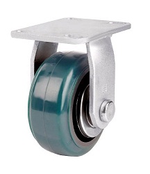 Heat Resistant Caster For High Load Weight Use (Urethane Wheels), Fixed (TP7240R-KPL-PCI) 
