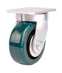 Heat resistant caster for high load weight use (urethane wheels), independent. (TP7240-KPL-PCI) 