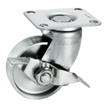 Stainless Steel Pressed Swivel Caster with Stopper K-1304GS (K-1304GS-50-SUS) 