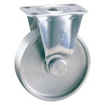 Stainless Steel Press Fixed Caster, Without Stopper, K-1304R (K-1304R-75-SUS) 