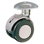 Dual Wheel Free-Swivel Caster, with Stopper, K-200MYS