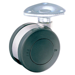 Dual Wheel Free-Swivel Caster Without Stopper, K-200G