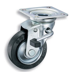 Large-Type Pressed Swivel Caster (With Stopper) K-52S (K-52S-150) 