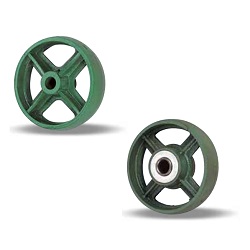 Wheels for Ductile Casters, Standard Type Cast Iron Wheels (with Bearings) FA/FB 