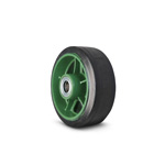 Wheel for Ductile Caster for Marina Rubber Wheel (with Gun Metal Bushings, Nipple/Nylon Bush) TB-H/TB-N (200X90TB-N) 